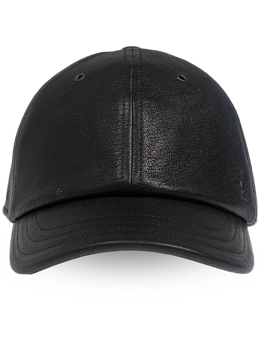 Saint Laurent Paris Cassandre cap in leather Size ONE SIZE - 1 Thumbnail