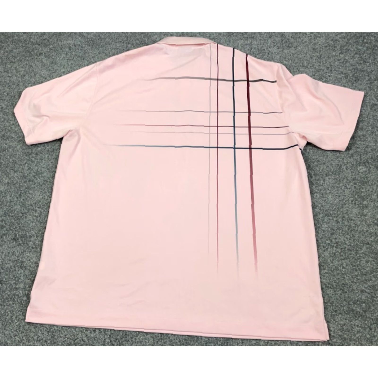Nike Nike Golf Polo Shirt Adult XL Pink Geometric Pattern Dri-Fit Preppy Retro Check Size US XL / EU 56 / 4 - 2 Thumbnail