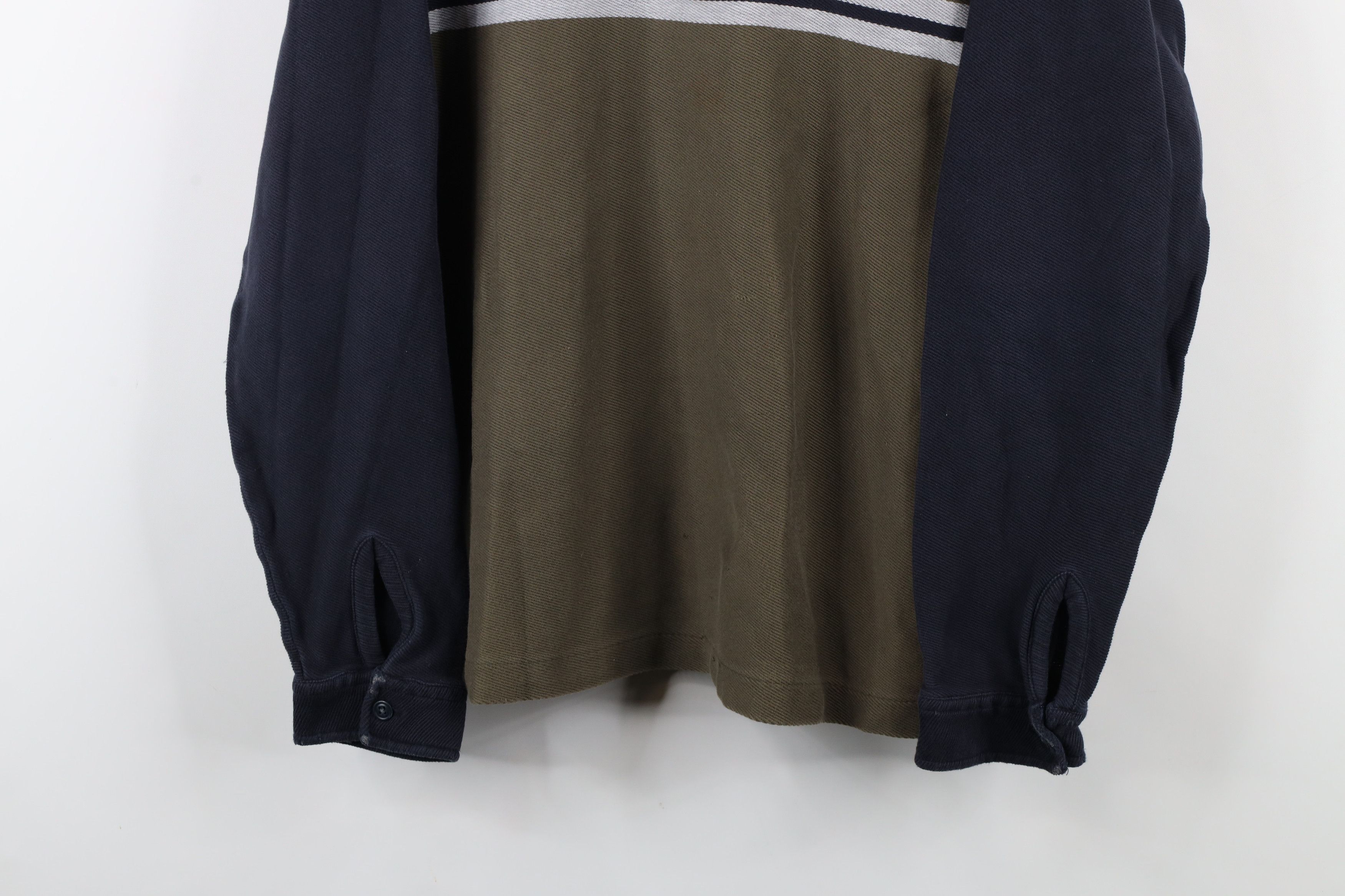 Lands' End × Vintage Vintage 90s Lands End Heavyweight Long Sleeve Collared Polo Size US XL / EU 56 / 4 - 3 Thumbnail