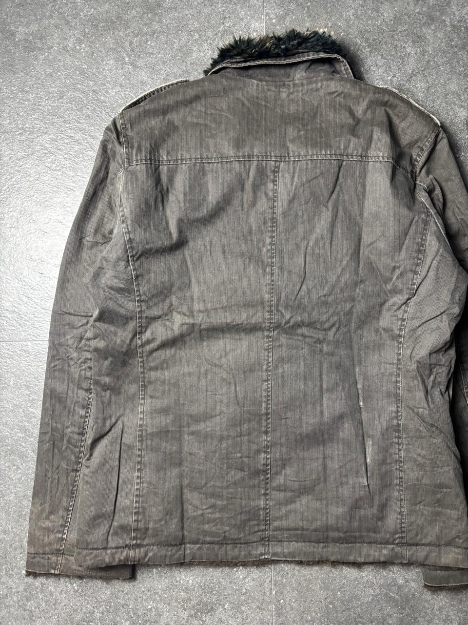 Japanese Brand 2000s Smith's American Fur Sherpa Faded Riders Jacket Size US L / EU 52-54 / 3 - 11 Thumbnail