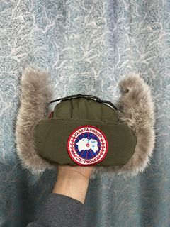 Canada goose aviator hat hotsell military green