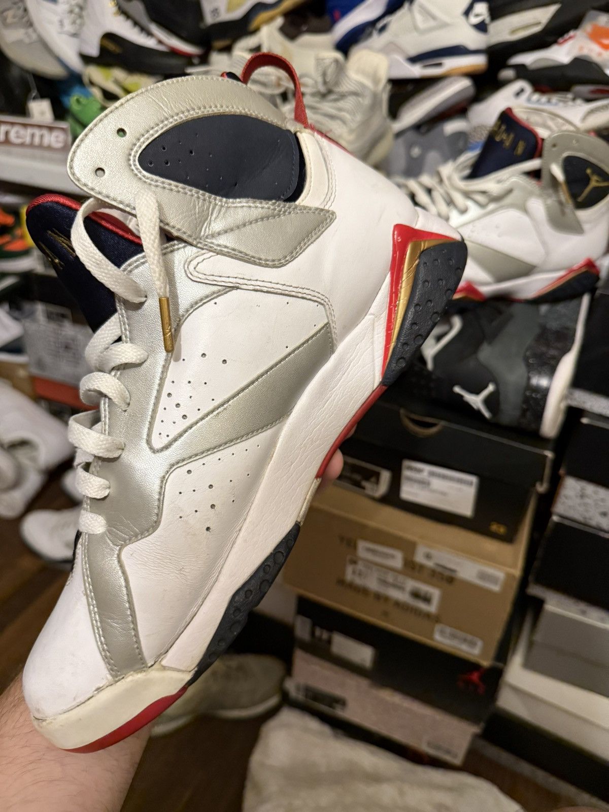 Jordan Brand Jordan retro 7 olympic cooked sz 12 Size US 12 / EU 45 - 3 Thumbnail