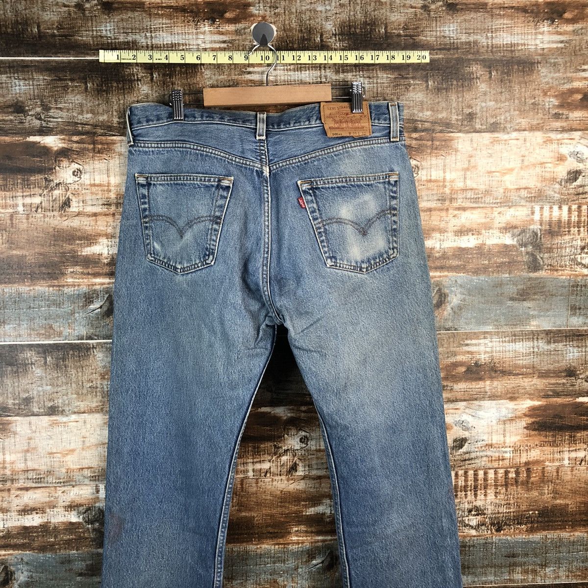 Levi's 501xx Levis Blue Denim jeans Pants #A2572 Size US 35 - 16 Thumbnail