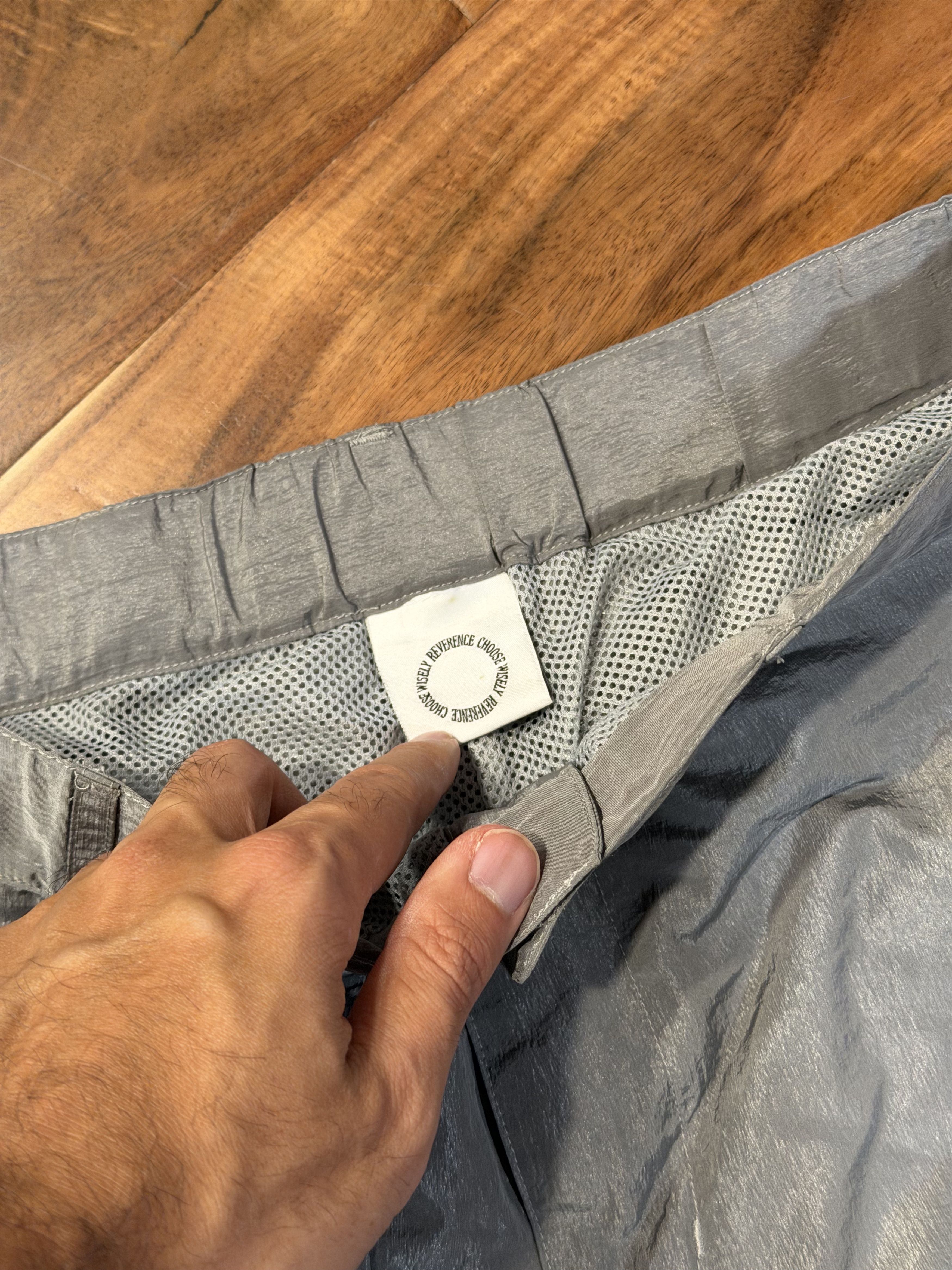 Other Wrinkle Nylon Convertible Cargo Pants - Silver Size US 33 - 3 Thumbnail