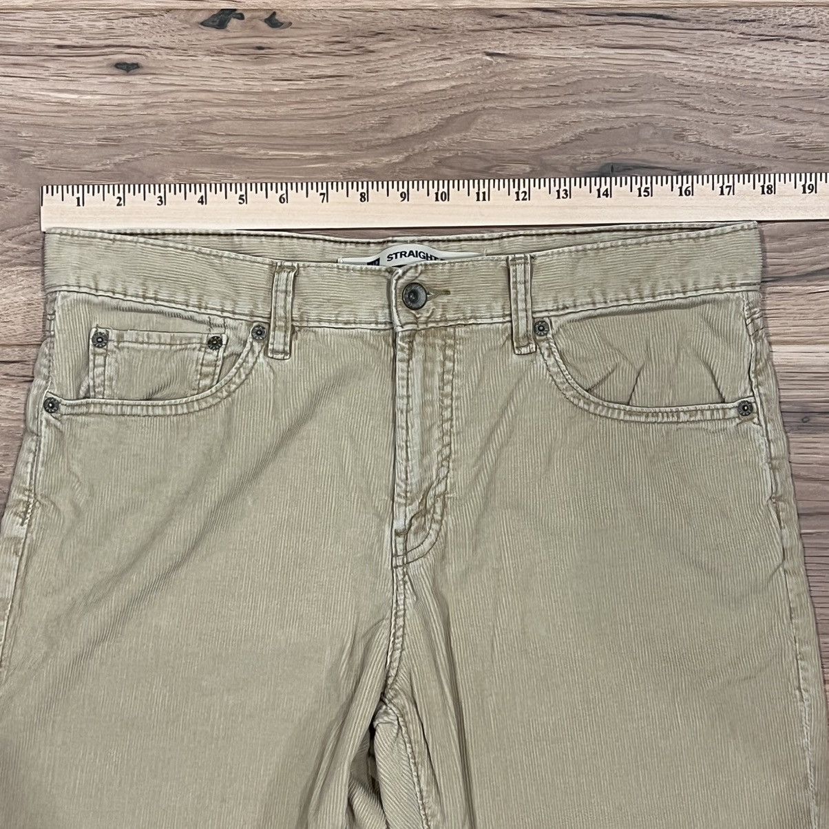 Gap Gap Straight Fit Corduroy Pants Beige 35x29 Size US 35 - 5 Thumbnail