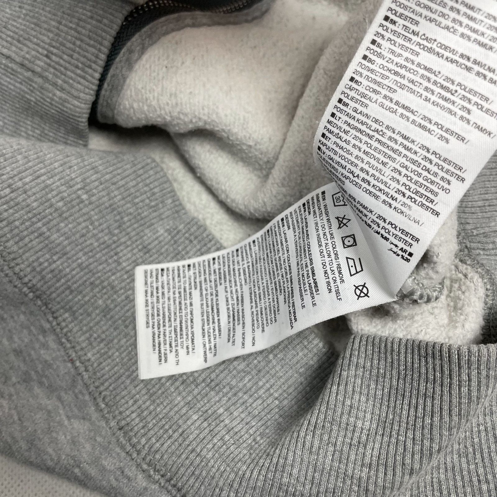 Nike × Vintage Nike Men's Heather Gray Fleece Lined Full Zip Hoodie Medium Size US M / EU 48-50 / 2 - 11 Thumbnail