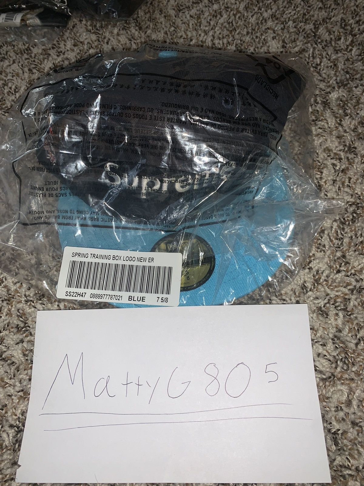 New Era × Supreme Spring Training Box Logo Hat Size ONE SIZE - 1 Thumbnail