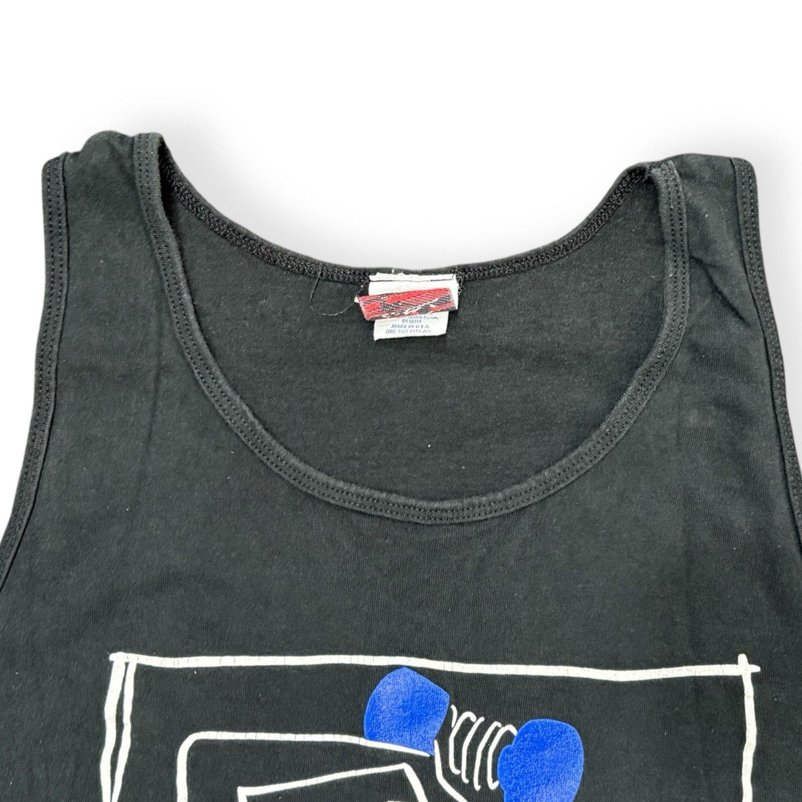 TATRAS Vintage Art Shirt 1992 Black Tank Top by Ty Wilson Size US L / EU 52-54 / 3 - 4 Thumbnail