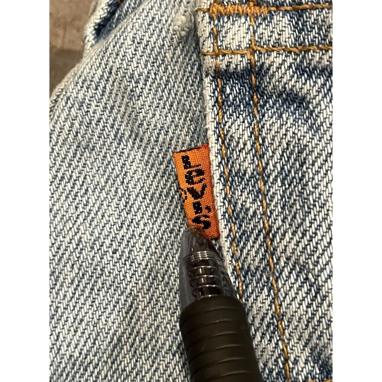 Levi's Levi'S Womens 15951 Jeans Size 10 Relaxed Fit Tapered Leg Orange Tab 28x29 (F521) - 90s Style Size 32" / US 10 / IT 46 - 4 Thumbnail