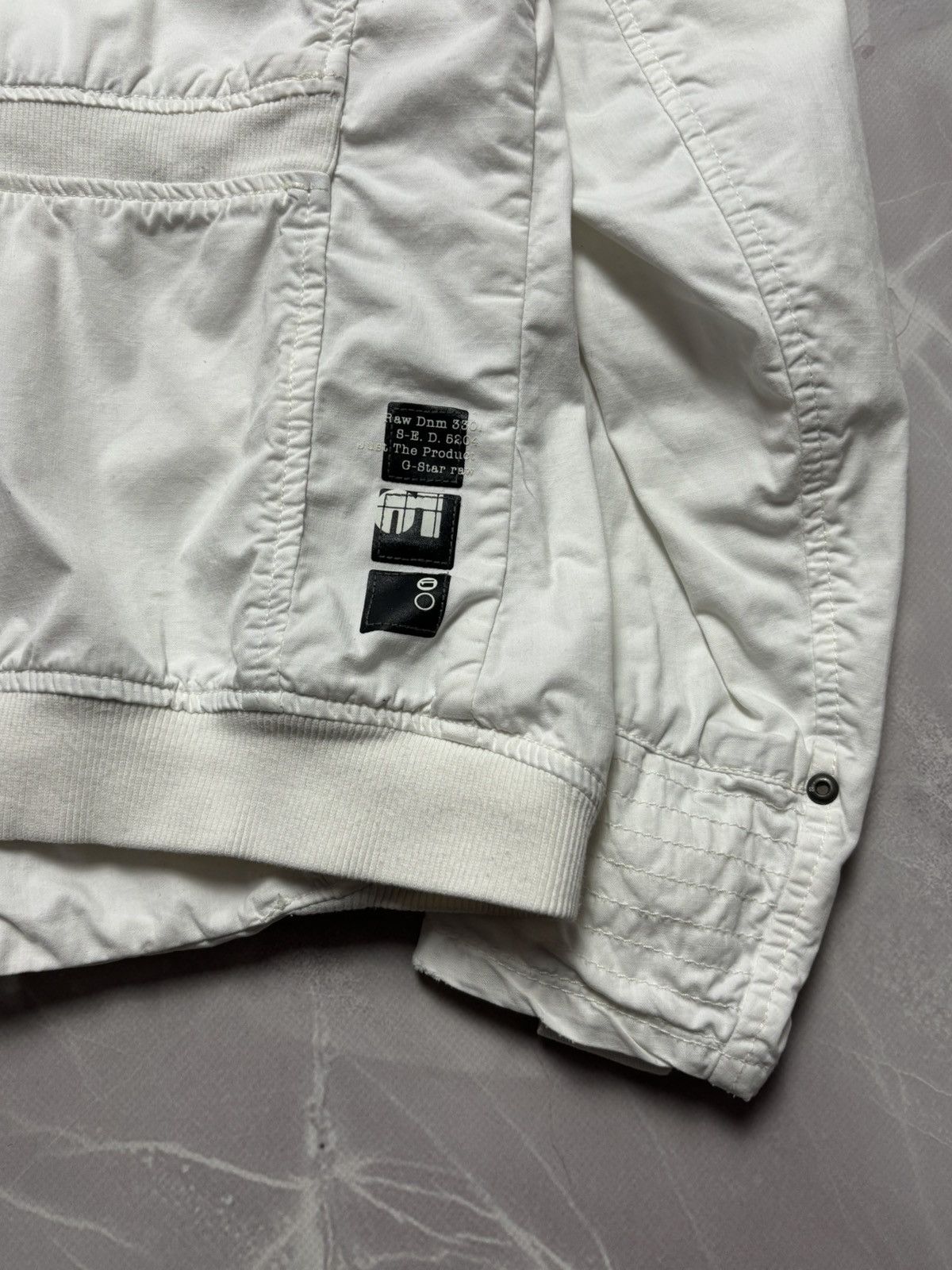 G-Star G-Star RAW Y2K 2000s Utility Military Jacket White Womens M Size M / US 6-8 / IT 42-44 - 15 Thumbnail