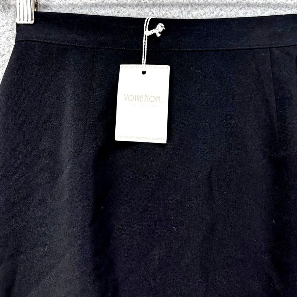 Vintage Votre Nom Collection Skirt Womens 36 Black Pencil Straight Casual Ladies NEW Size 25" / US 0 / IT 36 - 3 Thumbnail