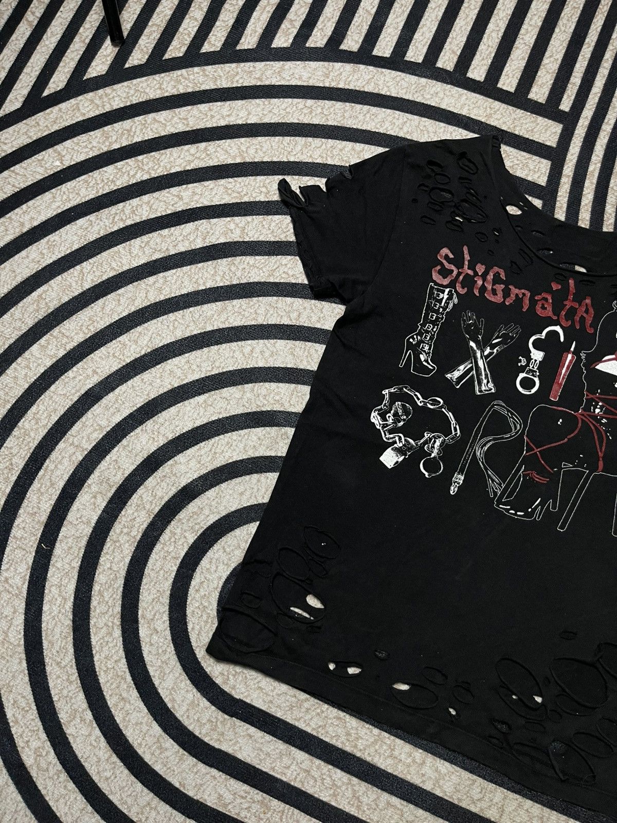 If Six Was Nine 2000s STIGMA BY SEXY DYNAMIC LONDON PUNK STYLE SISTRESSED Size US S / EU 44-46 / 1 - 3 Thumbnail
