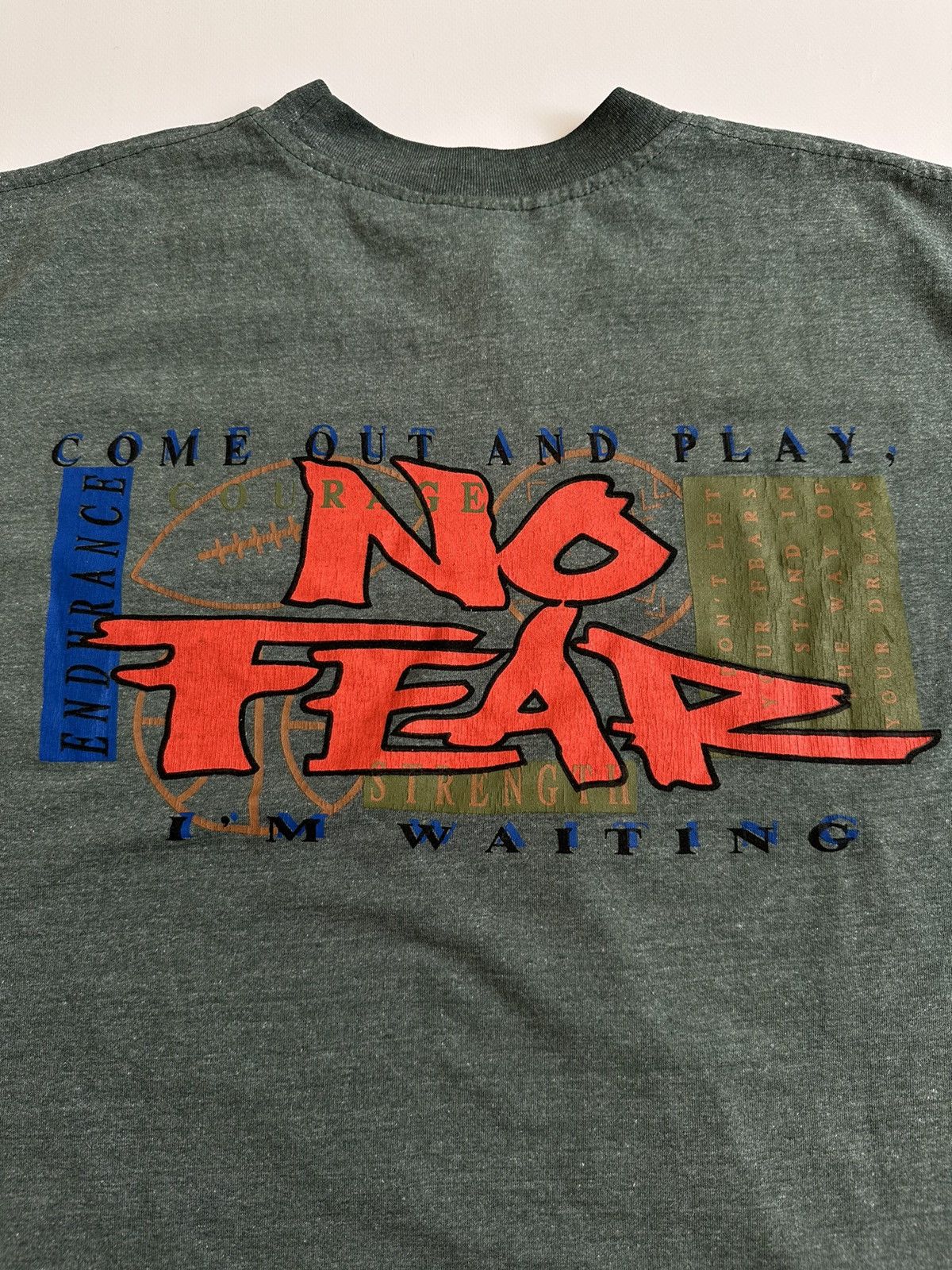 No Fear No Fear Vintage T-shirt Bee big back logo 90s Size US L / EU 52-54 / 3 - 3 Thumbnail