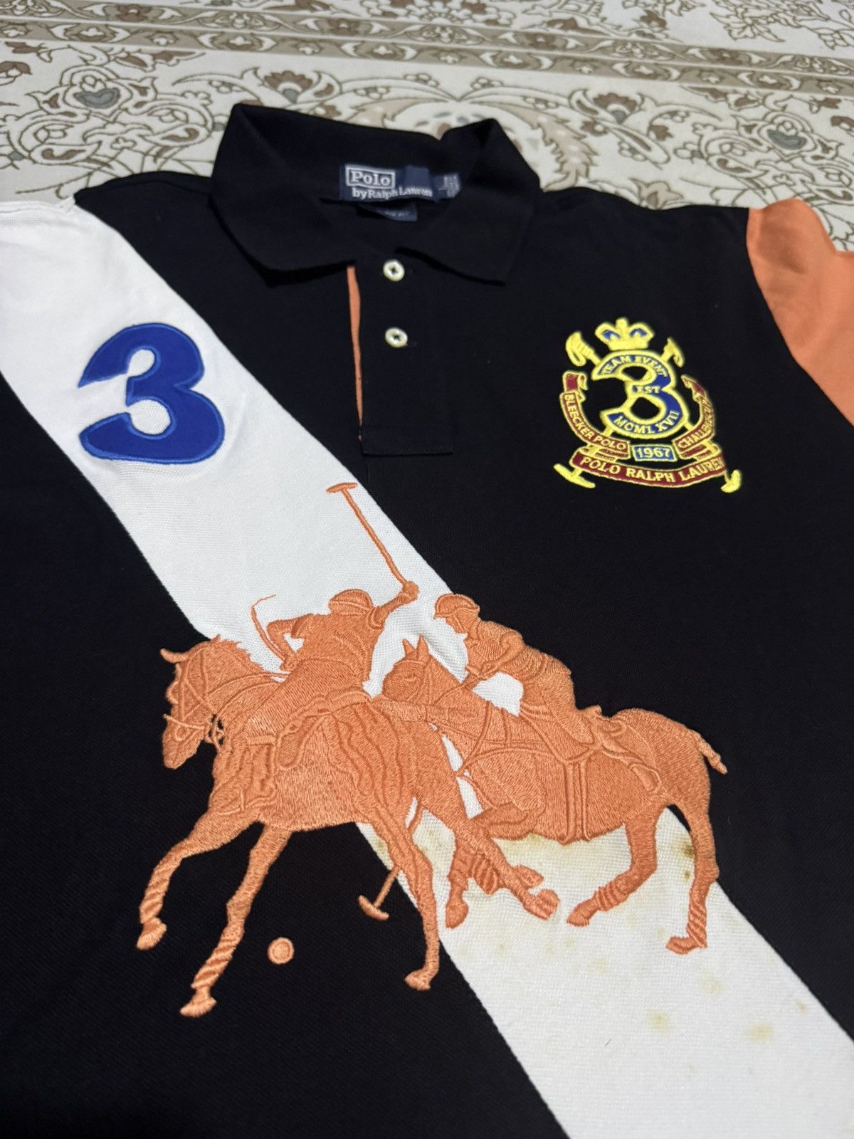 Polo Ralph Lauren × Ralph Lauren Vtg 90’s PRL Checkered Big Polo Champion Cup Size US L / EU 52-54 / 3 - 4 Thumbnail