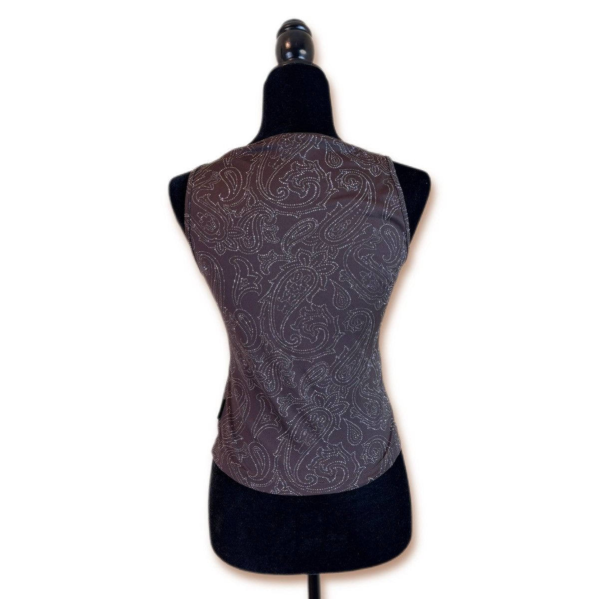 Versace × Vintage Vintage Versace Jeans Couture Paisley Rhinestone Tank Top Size S / US 4 / IT 40 - 2 Thumbnail