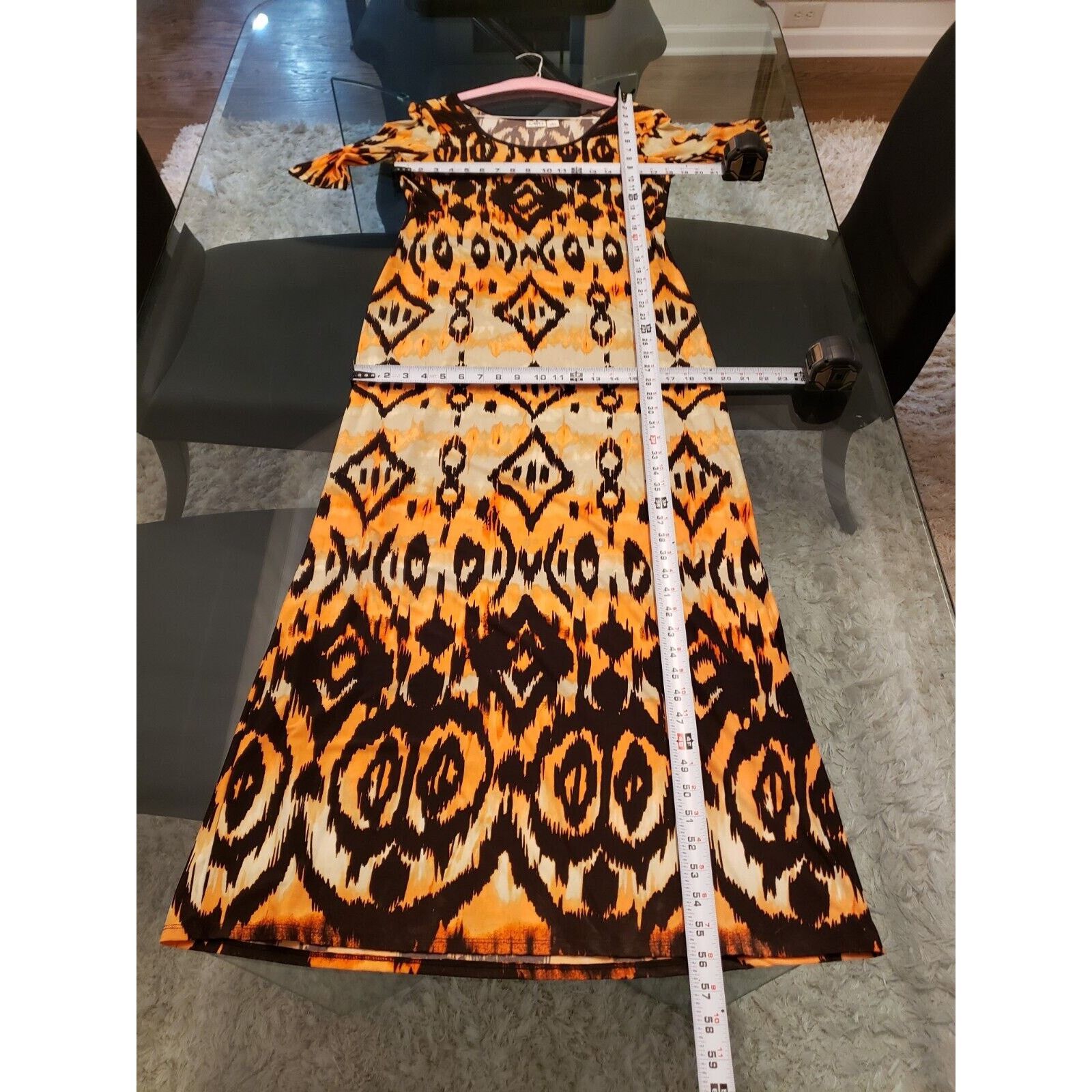 Other Cato Polyester Scoop Neck Short Sleeve Maxi Dress Size L Size L / US 10 / IT 46 - 9 Thumbnail