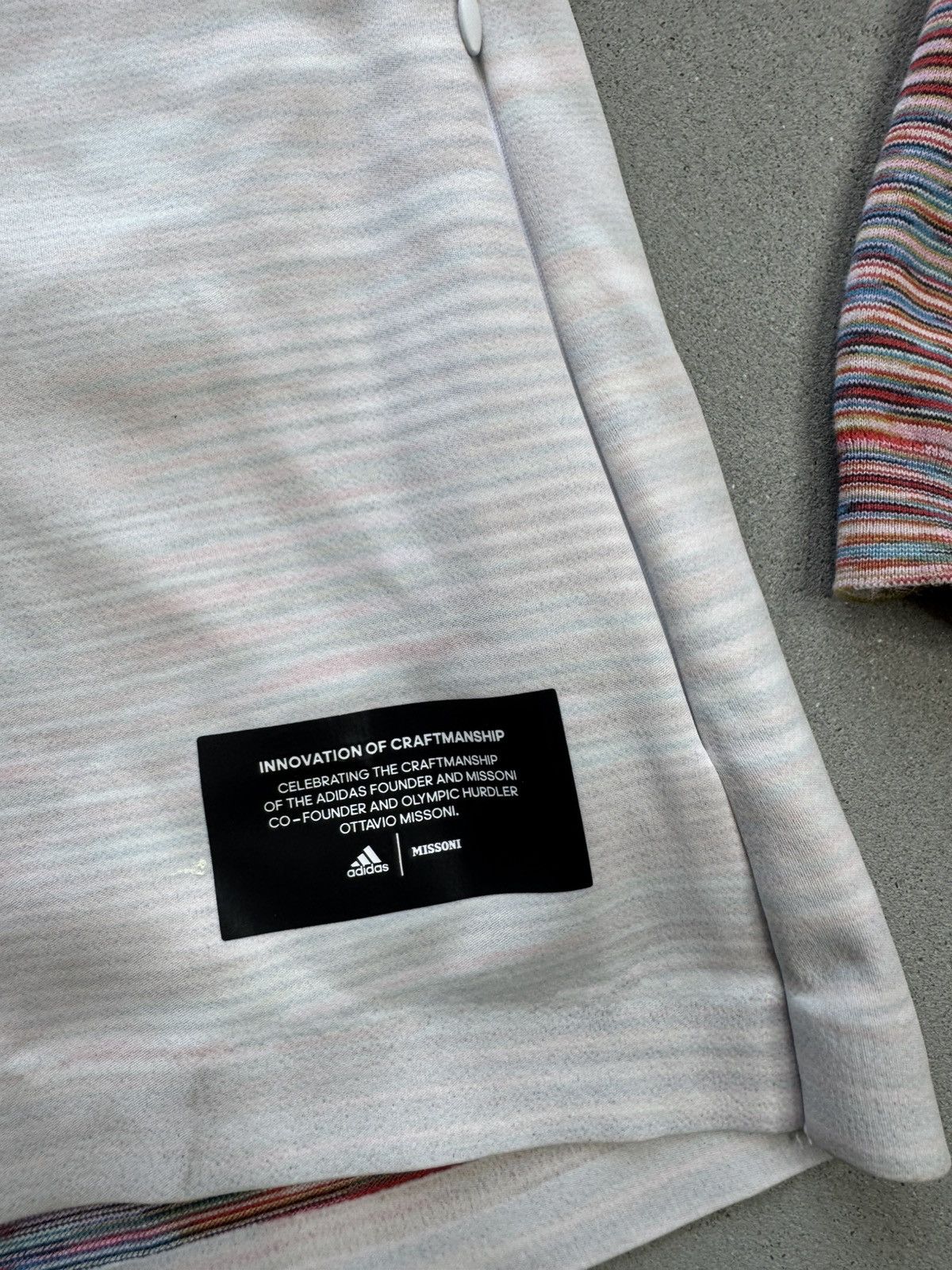 Missoni Authentic ADIDAS x MISSONI White Multicolor Track Jacket Size US S / EU 44-46 / 1 - 3 Thumbnail