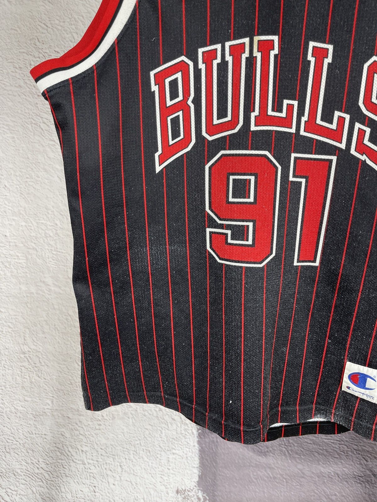 Champion Champion vintage 90s #91 Dennis Rodman NBA jersey Size US L / EU 52-54 / 3 - 4 Thumbnail
