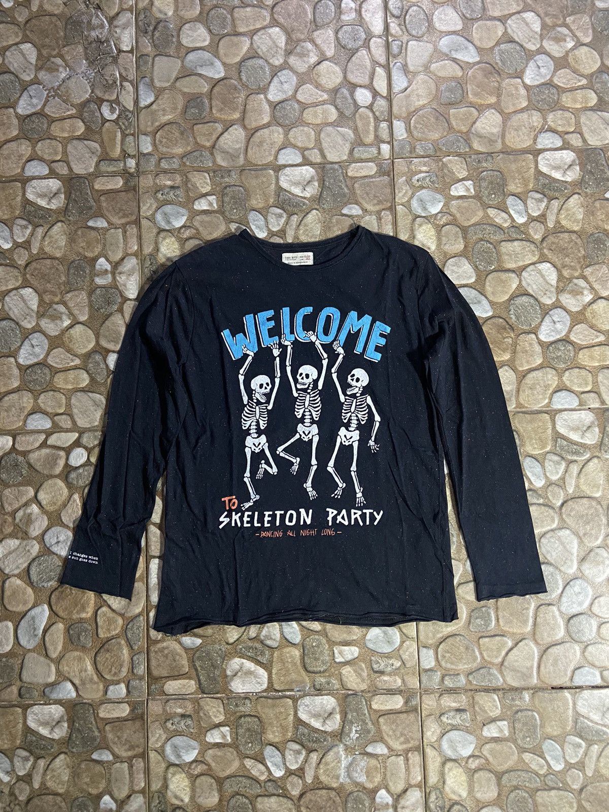 Hysteric Glamour × Japanese Brand VTG y2k Zara boys long sleeve t-shirt skull skeleton party Size US XXS / EU 40 - 1 Thumbnail