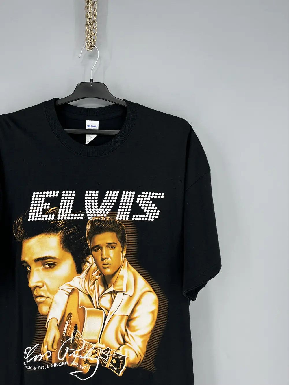 Band Tees Vintage 90S Elvis Presley Tee Streetwear Fashion TOUR BAND Size US XL / EU 56 / 4 - 5 Thumbnail