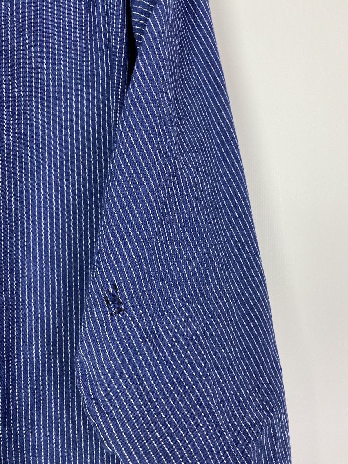 Vintage 90s Vintage Kempel Hickory Stripe Chore Work Over Shirt Size US S / EU 44-46 / 1 - 13 Thumbnail