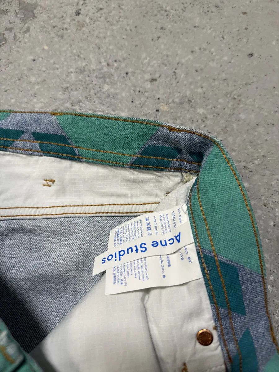 Acne Studios Acne Studios Bla Konst Land Print Denim Jeans Size US 31 - 8 Thumbnail