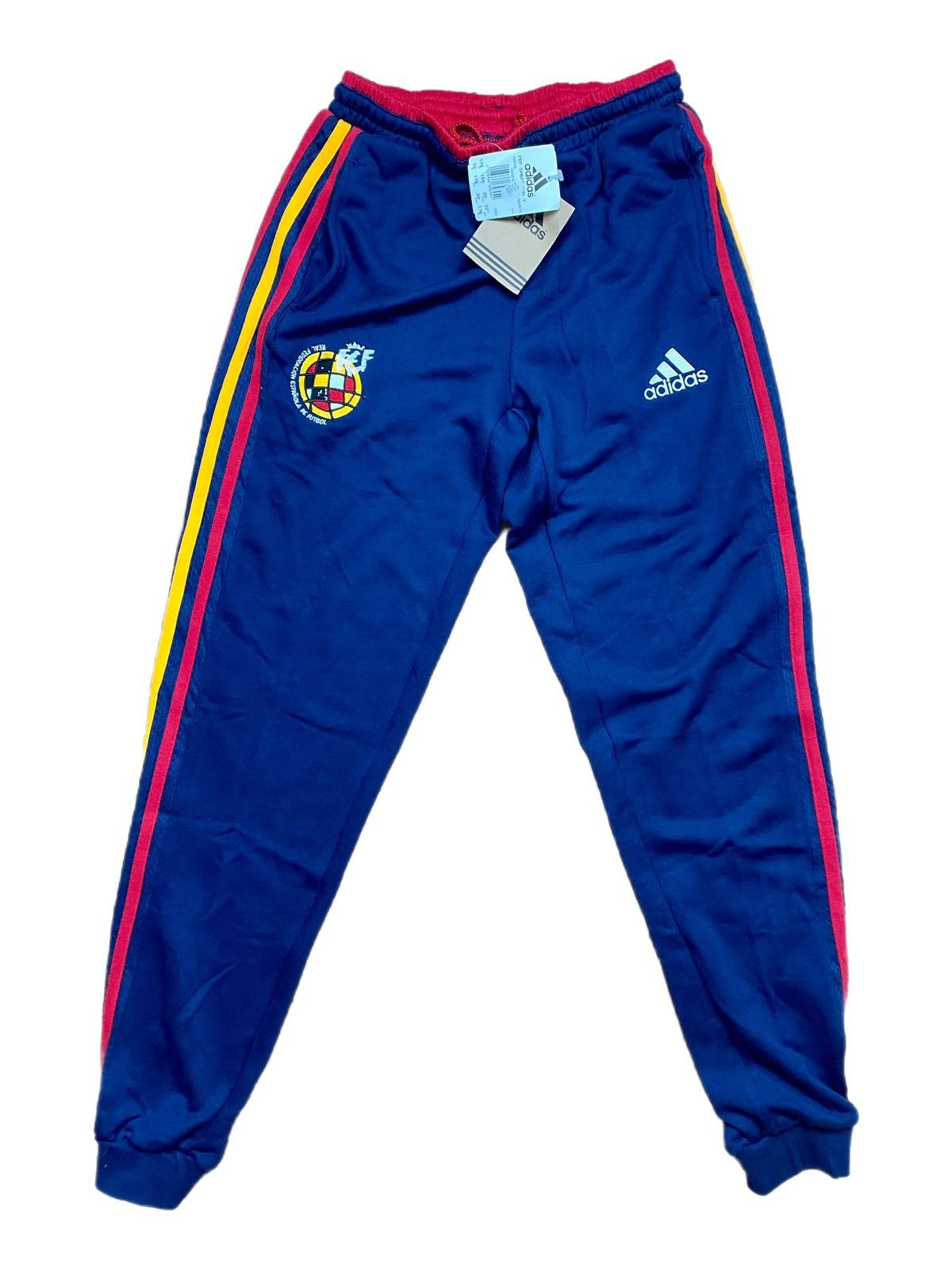 image of Spain National Team 2000 Euro Cup Adidas Trackpants in Navy, Men's (Size 30)
