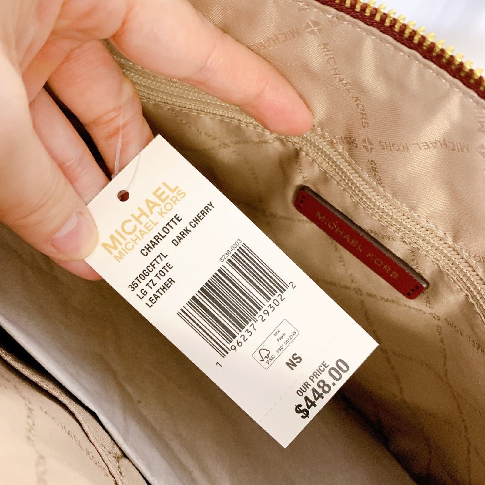 Michael Kors Michael Kors 35T0GCFT7L Charlotte Large Saffiano Leather Size ONE SIZE - 6 Thumbnail