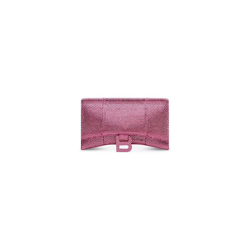 Balenciaga o1tr1nto0526 Size: OS / Hourglass Wallet Chain Rhinestones Size ONE SIZE - 4 Thumbnail