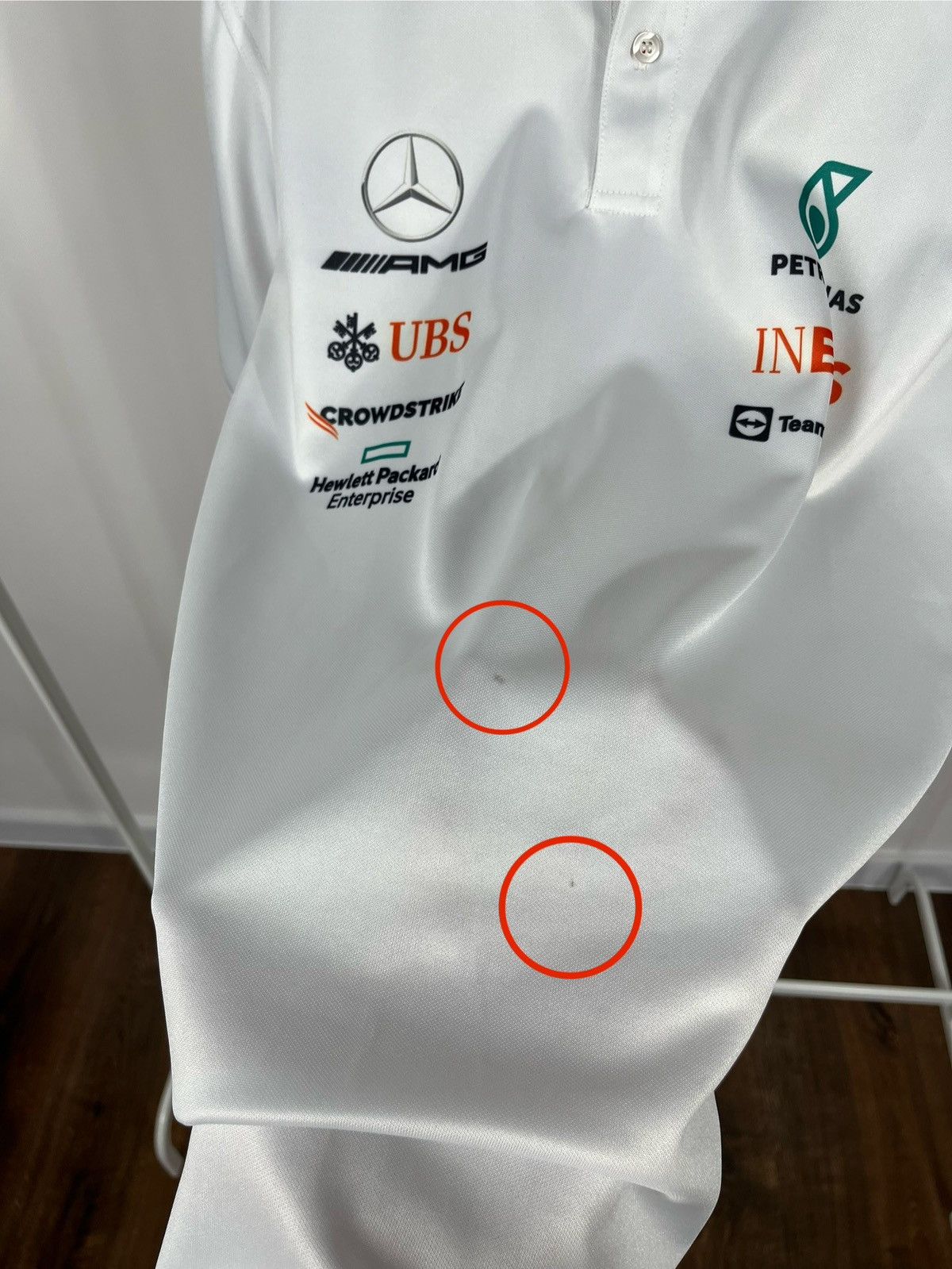Mercedes-Benz Mercedes AMG Petronas F1 Team Polo Shirt Tommy Hilfiger L Size US L / EU 52-54 / 3 - 7 Thumbnail