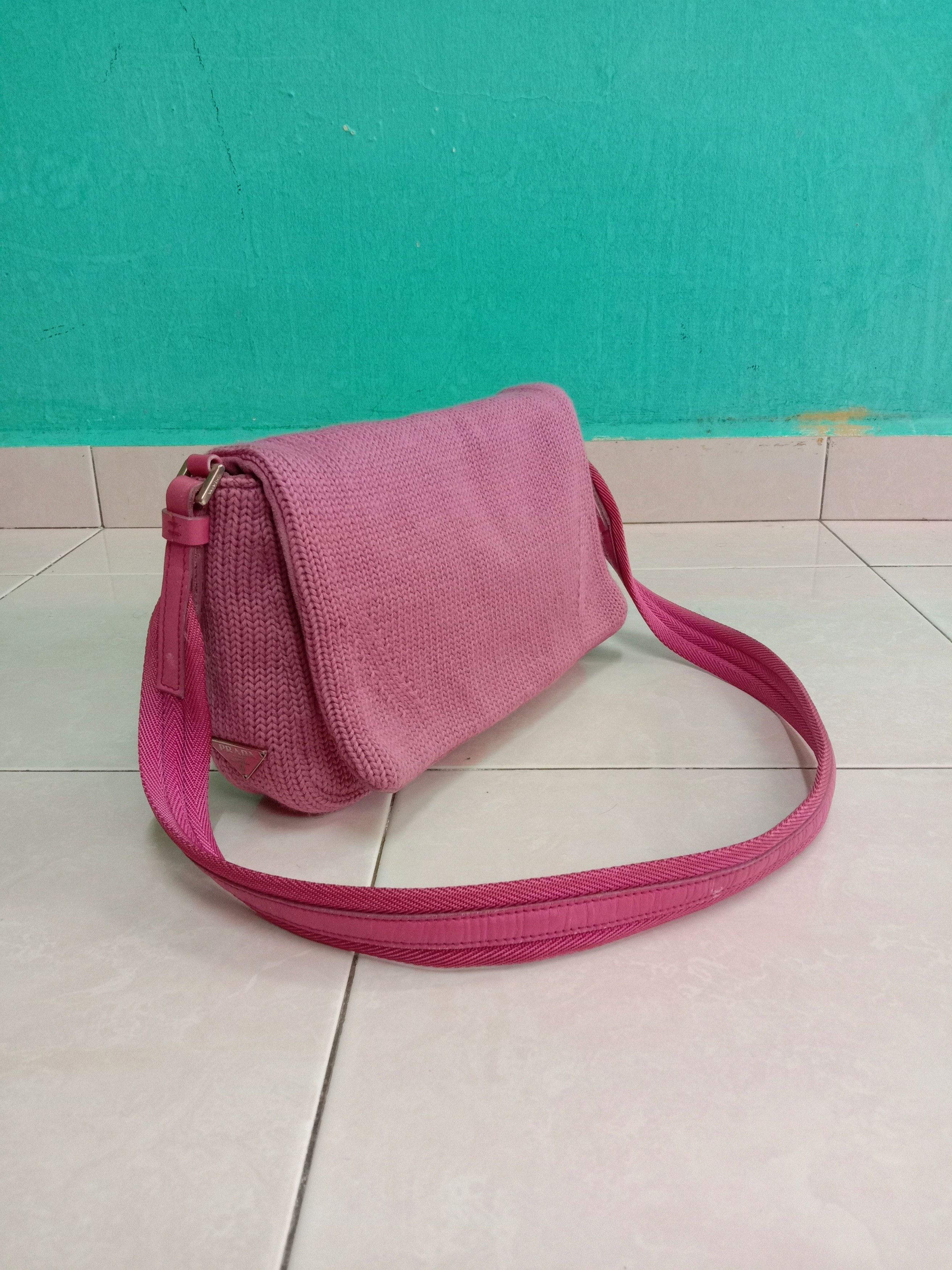 Prada Authentic Prada Baguette Knitwear Bag Size ONE SIZE - 21 Thumbnail