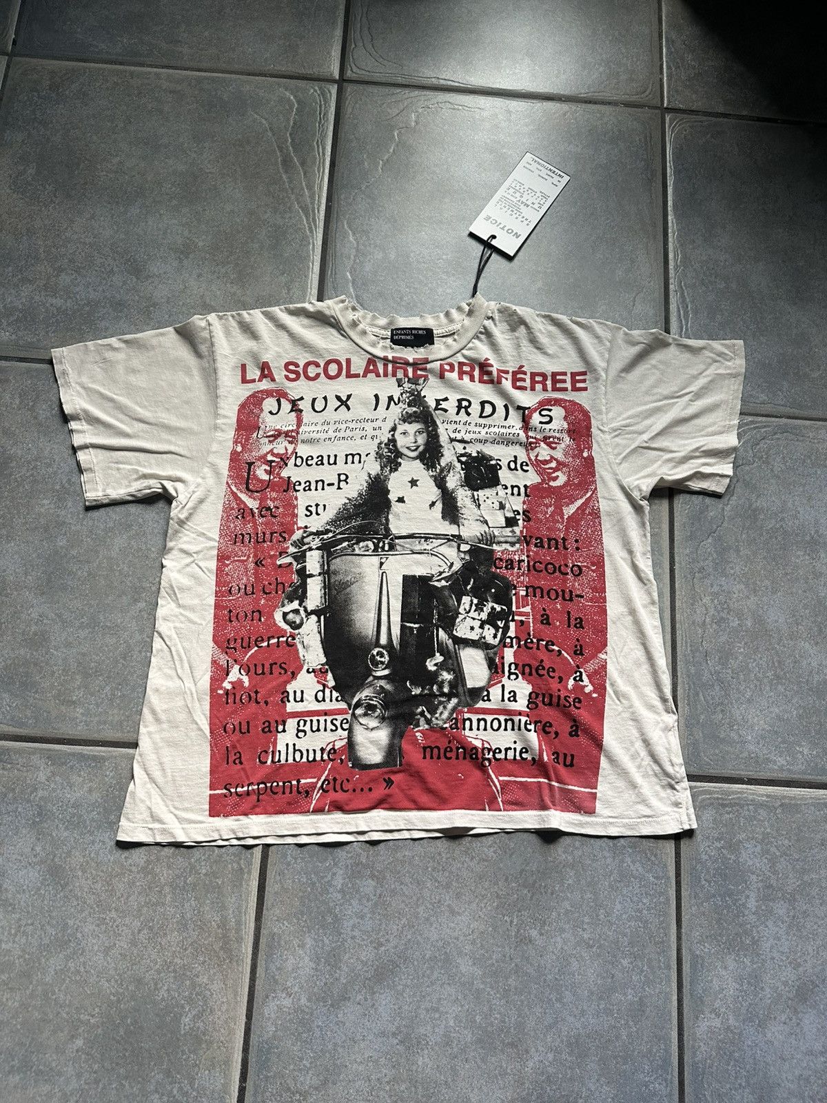 Enfants Riches Deprimes ERD LA SCOLAIRE PRÉFÉREE T-SHIRT Size US L / EU 52-54 / 3 - 2 Thumbnail