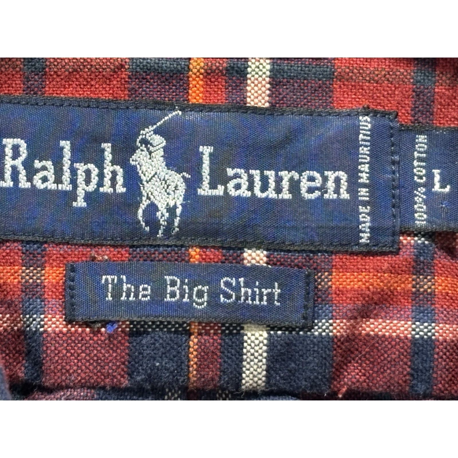 Polo Ralph Lauren VINTAGE Ralph Lauren Button-Down Shirt Mens Large Oxford Cloth Plaid Logo 80s 90s Preppy Classic Red Cotton Shirt Mens Large Size US L / EU 52-54 / 3 - 5 Thumbnail