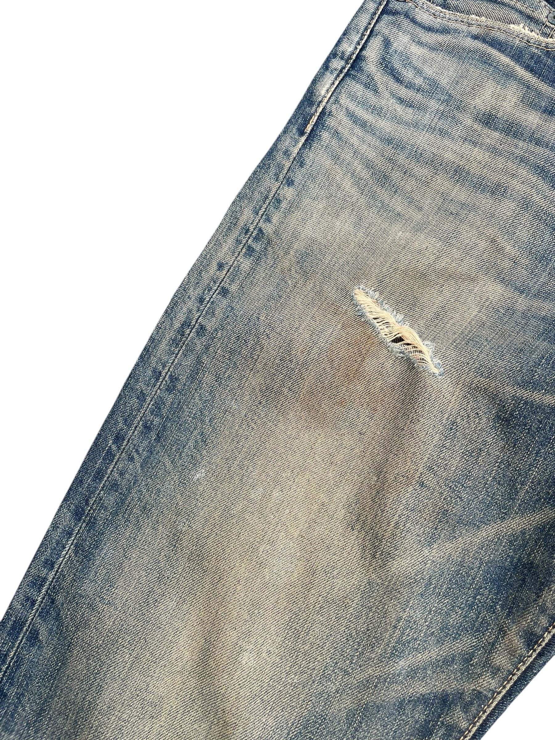 Japanese Brand × Vintage Vintage Back Number Faded Distresed Denim Size US 34 / EU 50 - 3 Thumbnail