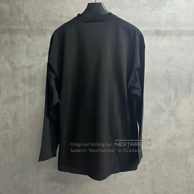 Balenciaga Balenciaga Black Logo Print Long Sleeve T-Shirt. Size US XS / EU 42 / 0 - 2 Thumbnail
