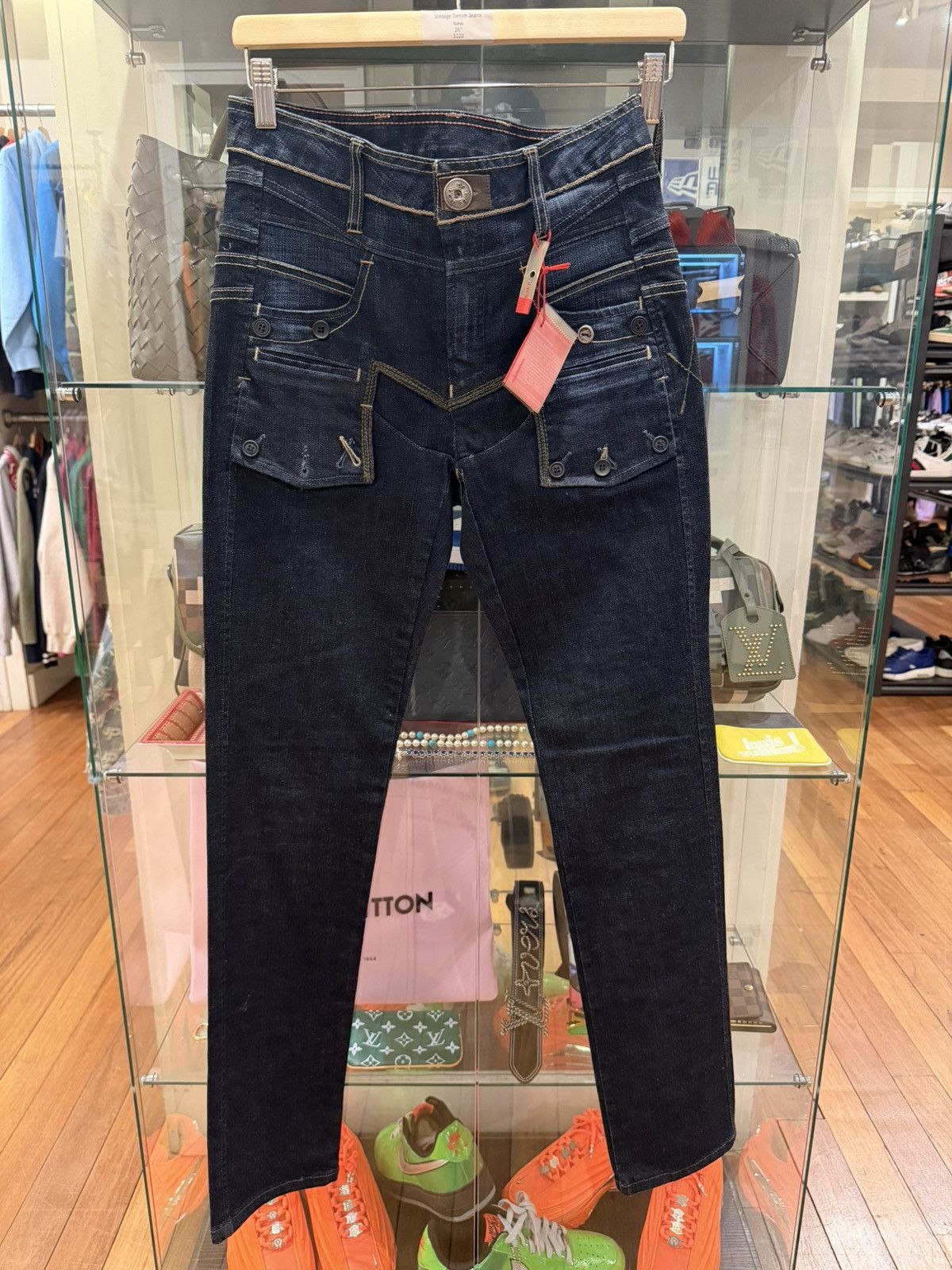 Marithe + Francois Girbaud Marithe Francois Girbaud M Patch Denim Jeans Size 26" / US 2 / IT 38 - 1 Thumbnail