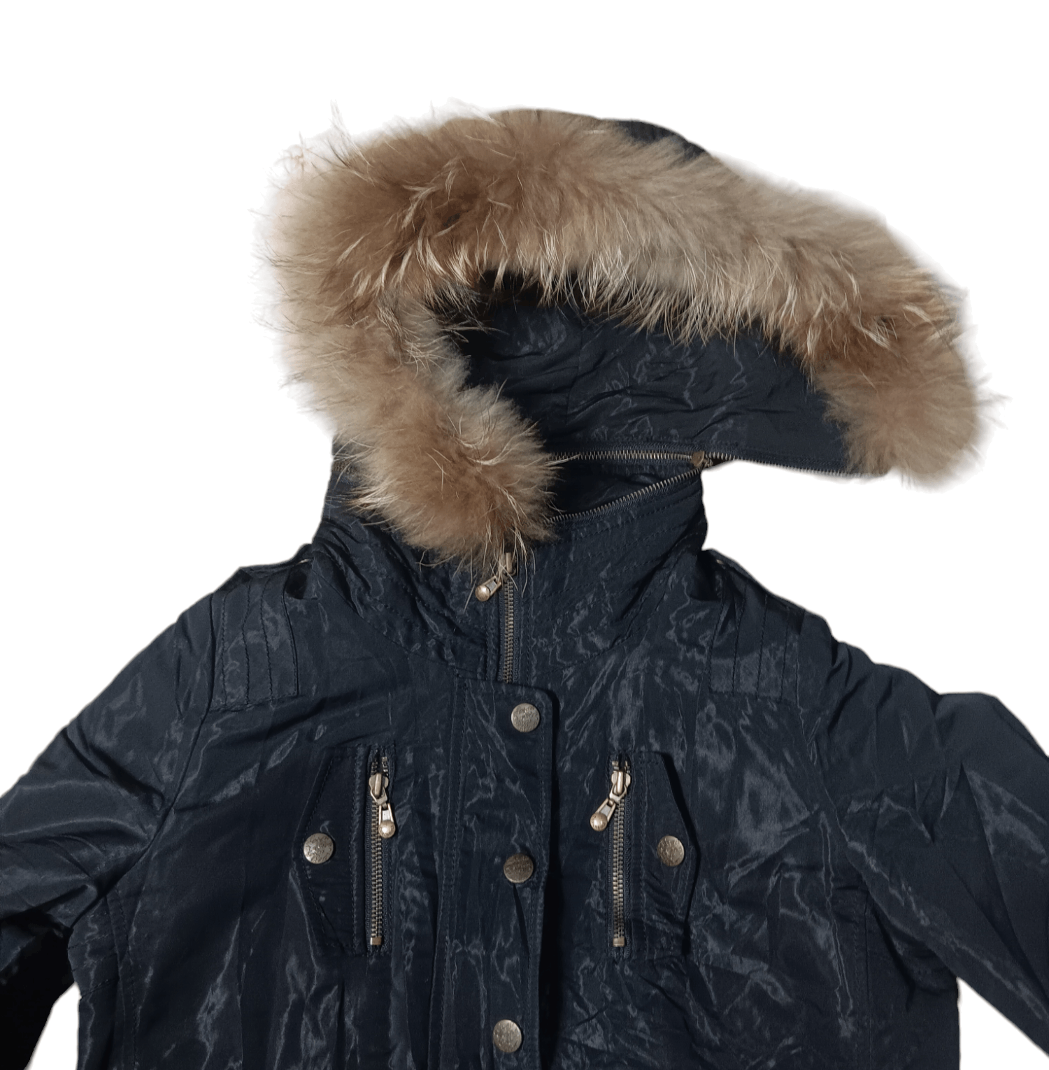 Vintage Corcaroli fur racoon hoodie lgb style jacket Size US M / EU 48-50 / 2 - 14 Thumbnail