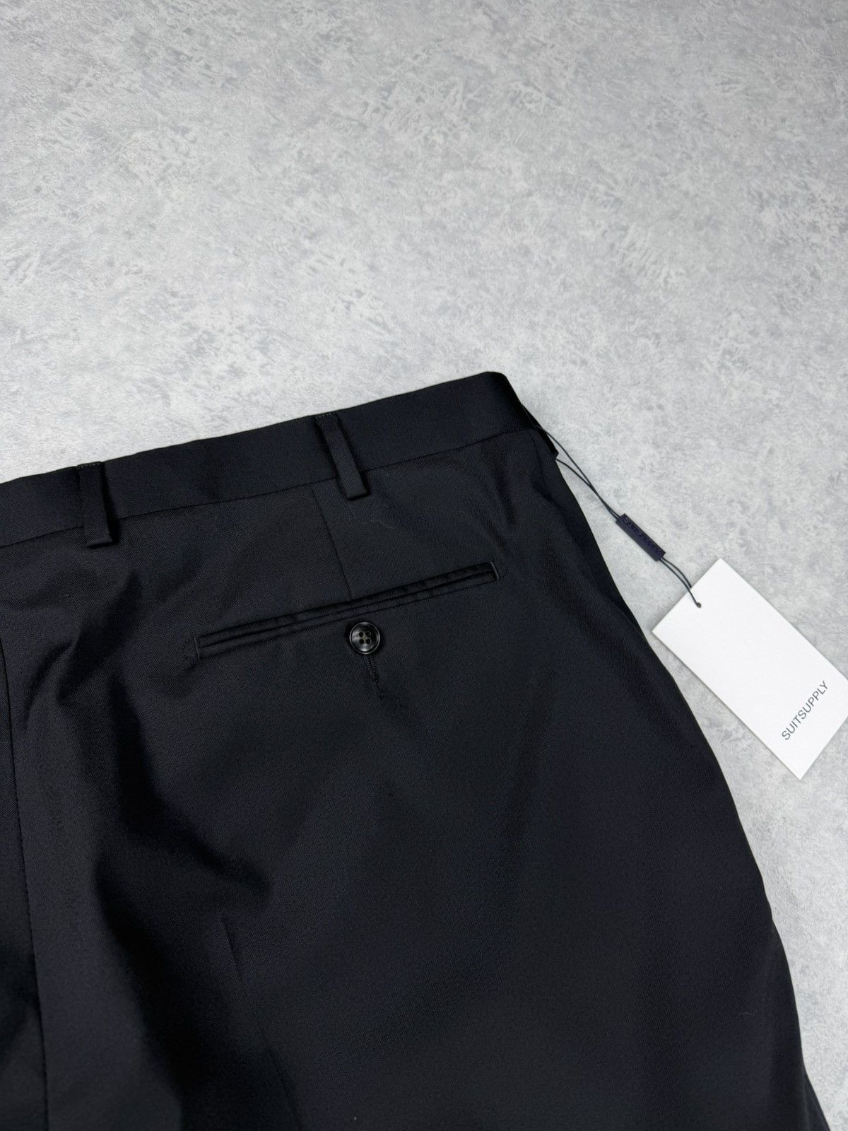 Suitsupply Suitsupply Brescia Wool Trousers W42 Black 29/42S Size 42R - 12 Thumbnail