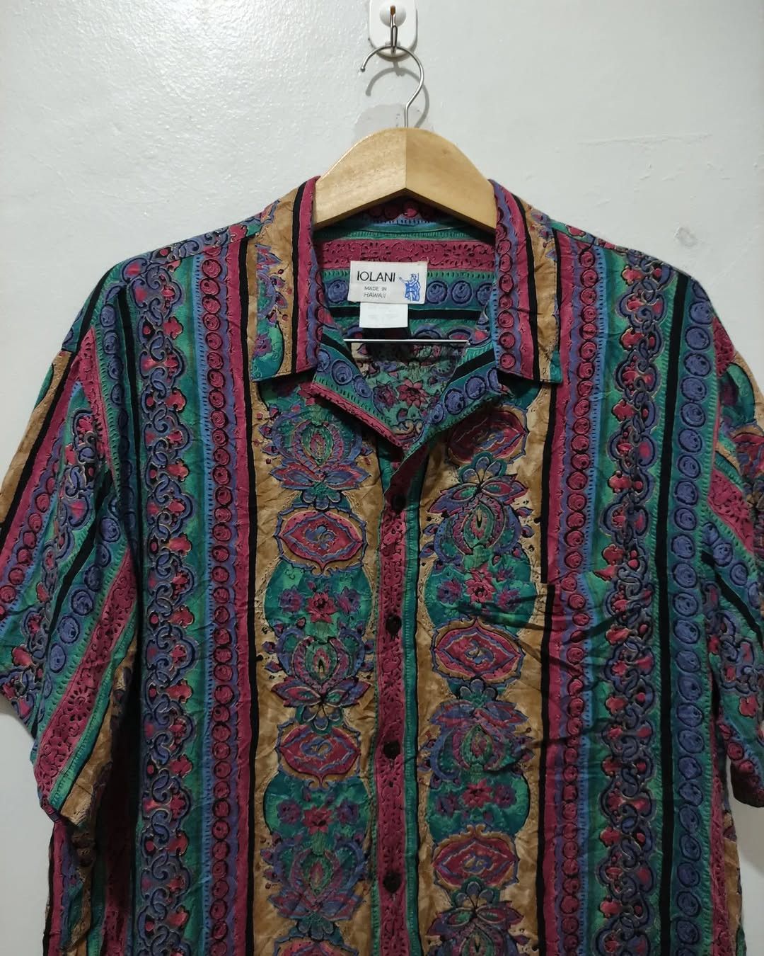 IOLANI Rare Vintage Iolani Rayon Paisley Floral Ethnic Size US M / EU 48-50 / 2 - 6 Thumbnail