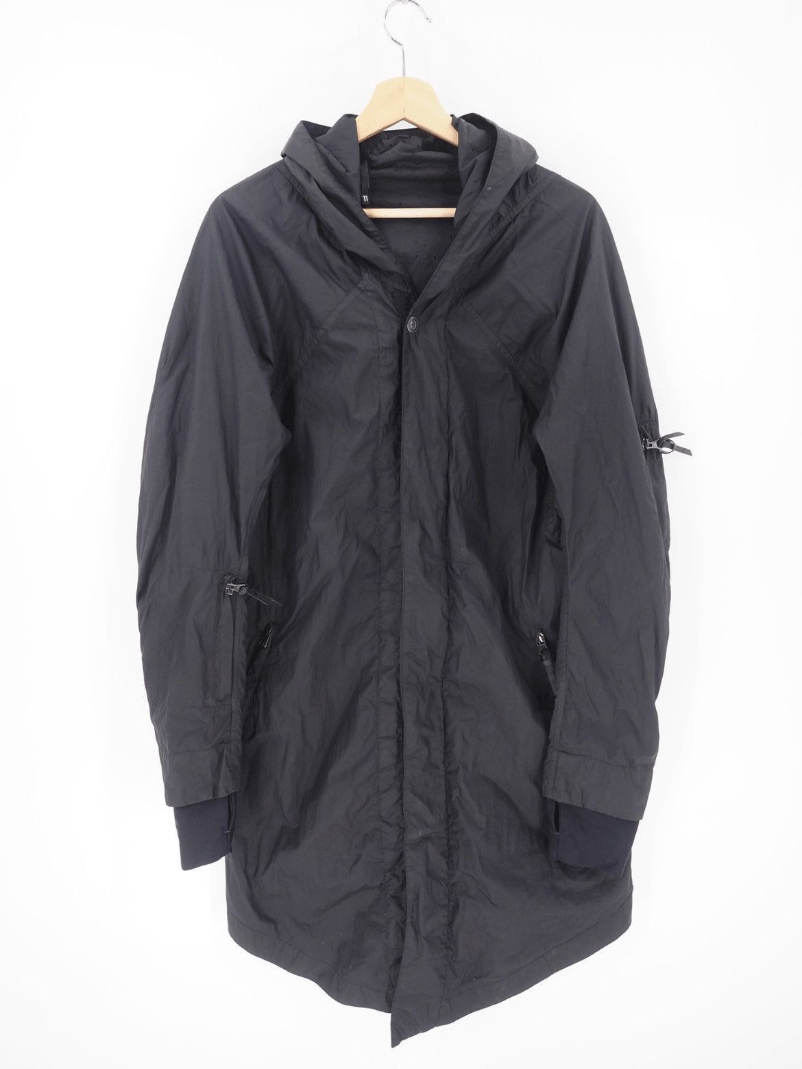 11 By Boris Bidjan Saberi 11 by BBS Asymmetric Nylon Thin Parka-2507 Size US M / EU 48-50 / 2 - 7 Thumbnail