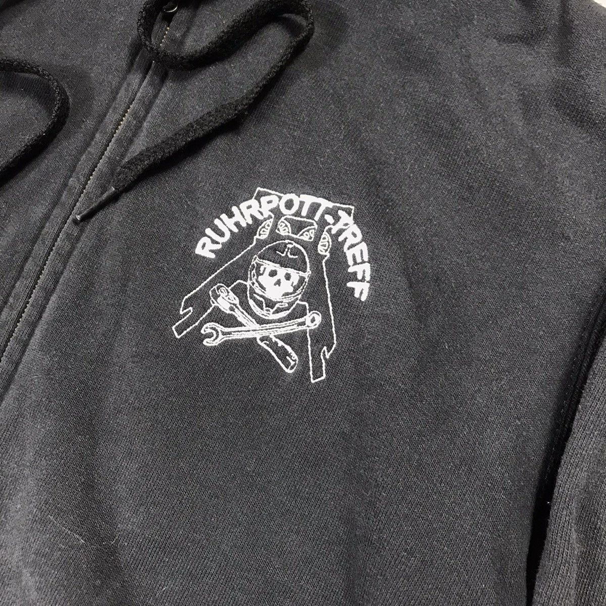 Vintage Vintage Y2K Skull Logo Zip Hoodie Grunge Streetwear Baggy L Size US L / EU 52-54 / 3 - 3 Thumbnail