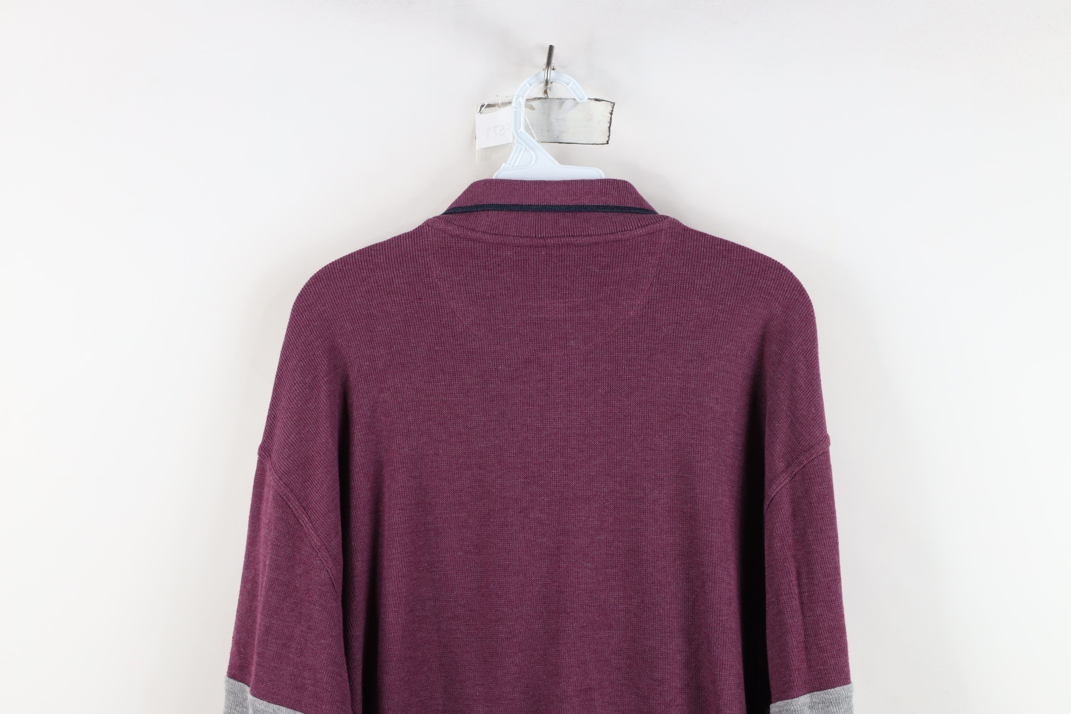 Vintage Vintage 90s Streetwear Thermal Waffle Knit Polo Shirt Size US L / EU 52-54 / 3 - 12 Thumbnail