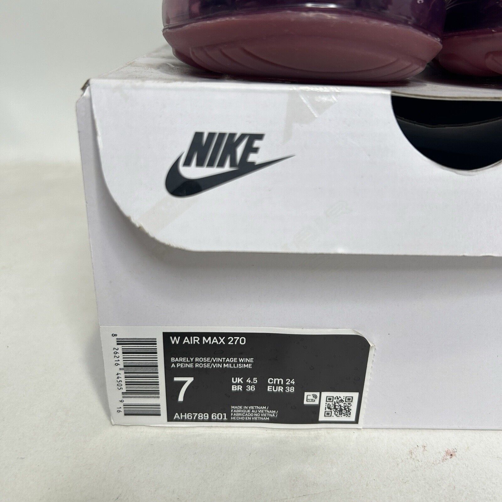 Nike Nike Shoes Air Max 270 WMNS “Barely Rose Pink” 2024 Size US 7 / IT 37 - 5 Thumbnail