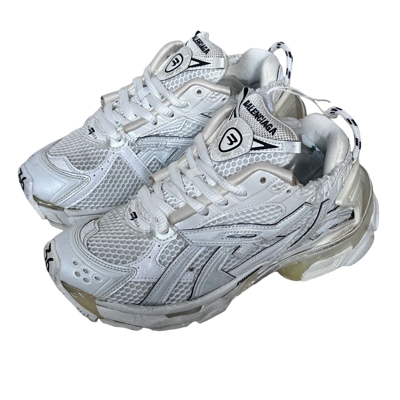 Balenciaga Balenciaga White Runner Sneakers Size 36 Size US 6 / IT 36 - 1 Thumbnail