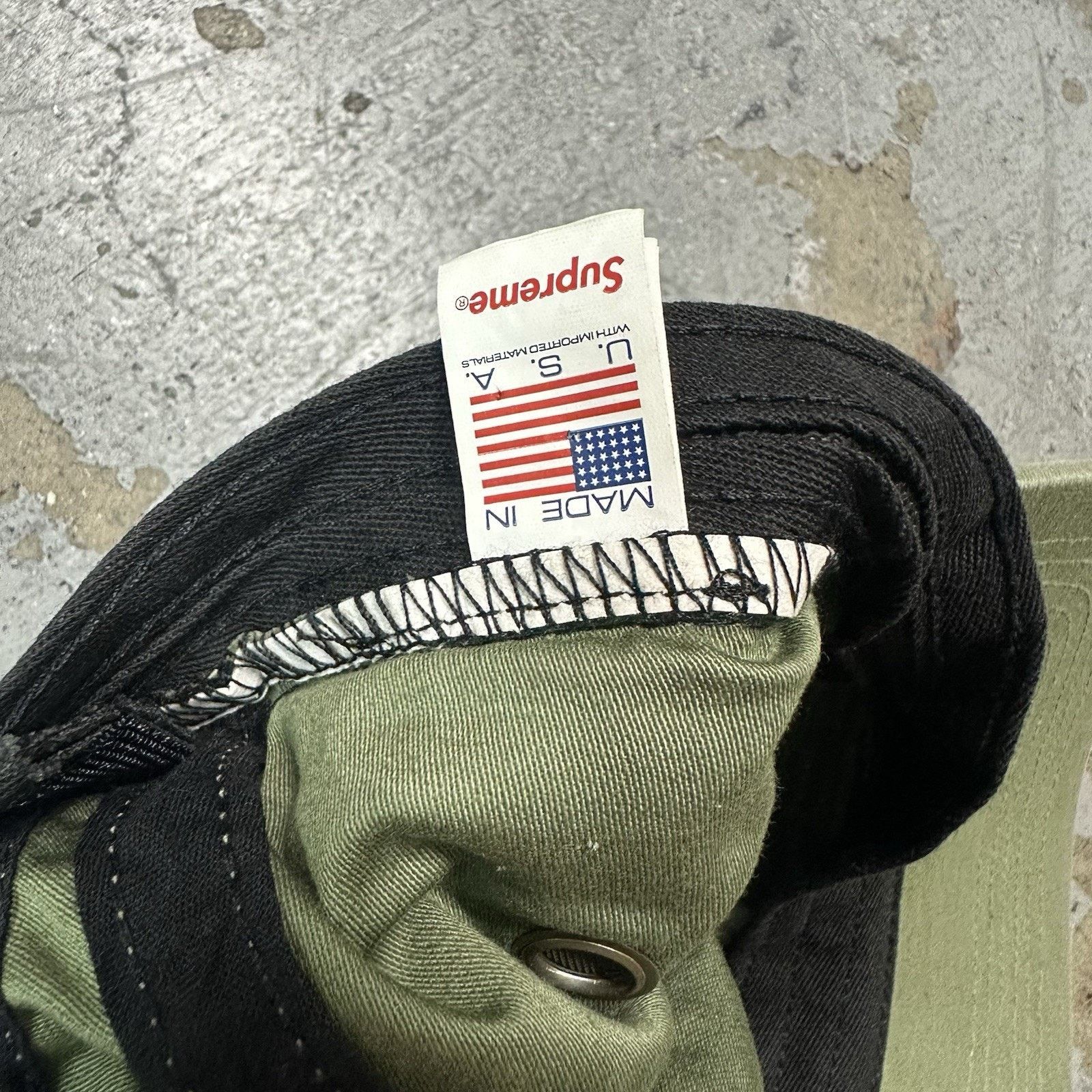 Hypebeast × Supreme Supreme Olive Green 5 Panel Camp Cap Hat Streetwear NYC Size ONE SIZE - 4 Thumbnail