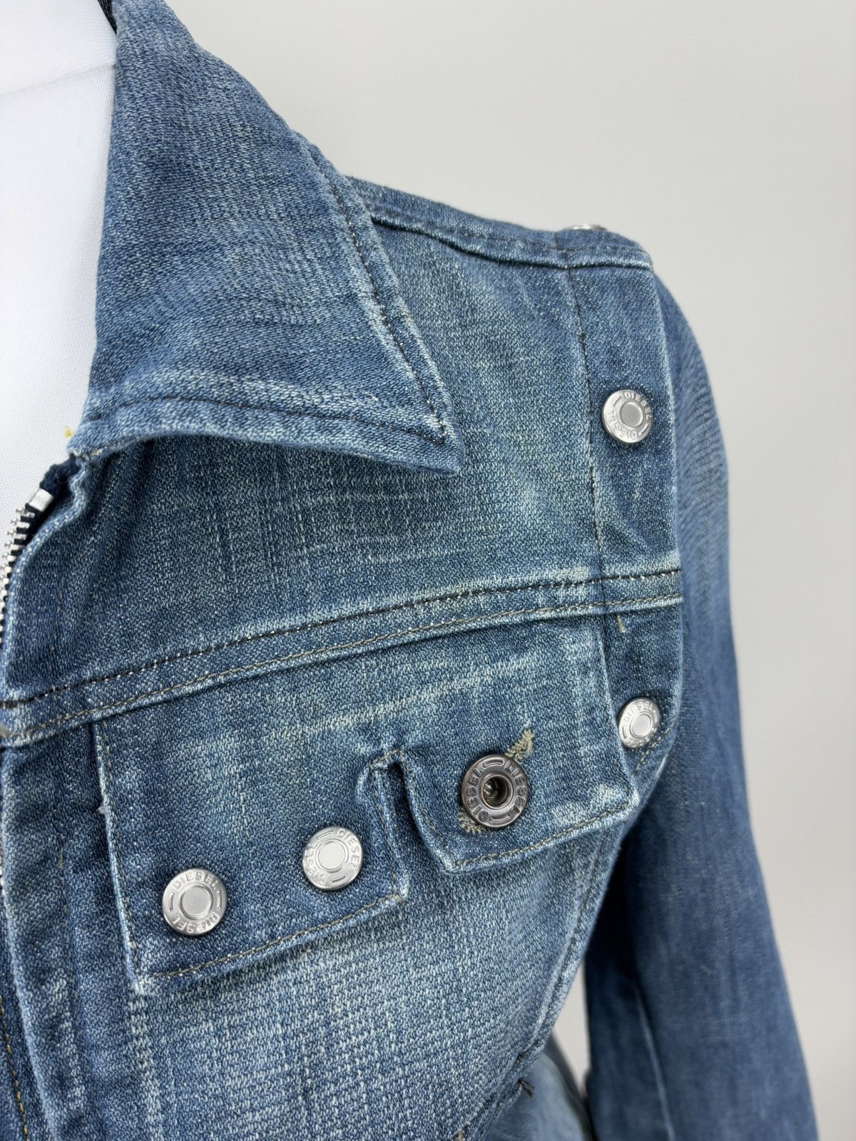 Diesel Womens vintage denim jacket vest 2in1 Diesel Size S Size S / US 4 / IT 40 - 5 Thumbnail