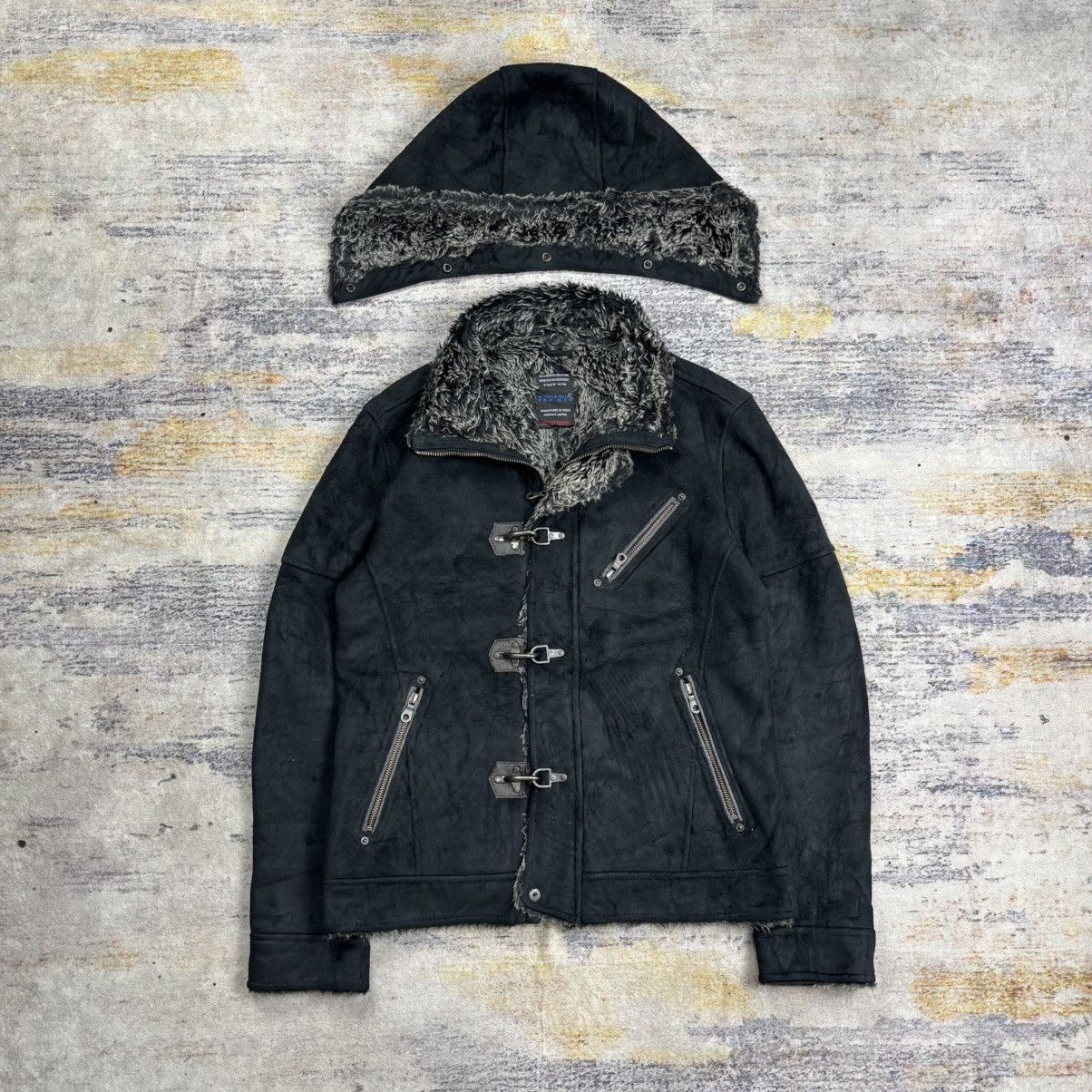 If Six Was Nine Nicole club for men full fur interior suede jacket vkei Size US M / EU 48-50 / 2 - 3 Thumbnail