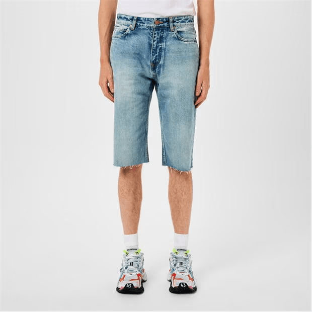 Balenciaga Slim Fit Denim Shorts Size US 32 / EU 48 - 5 Thumbnail