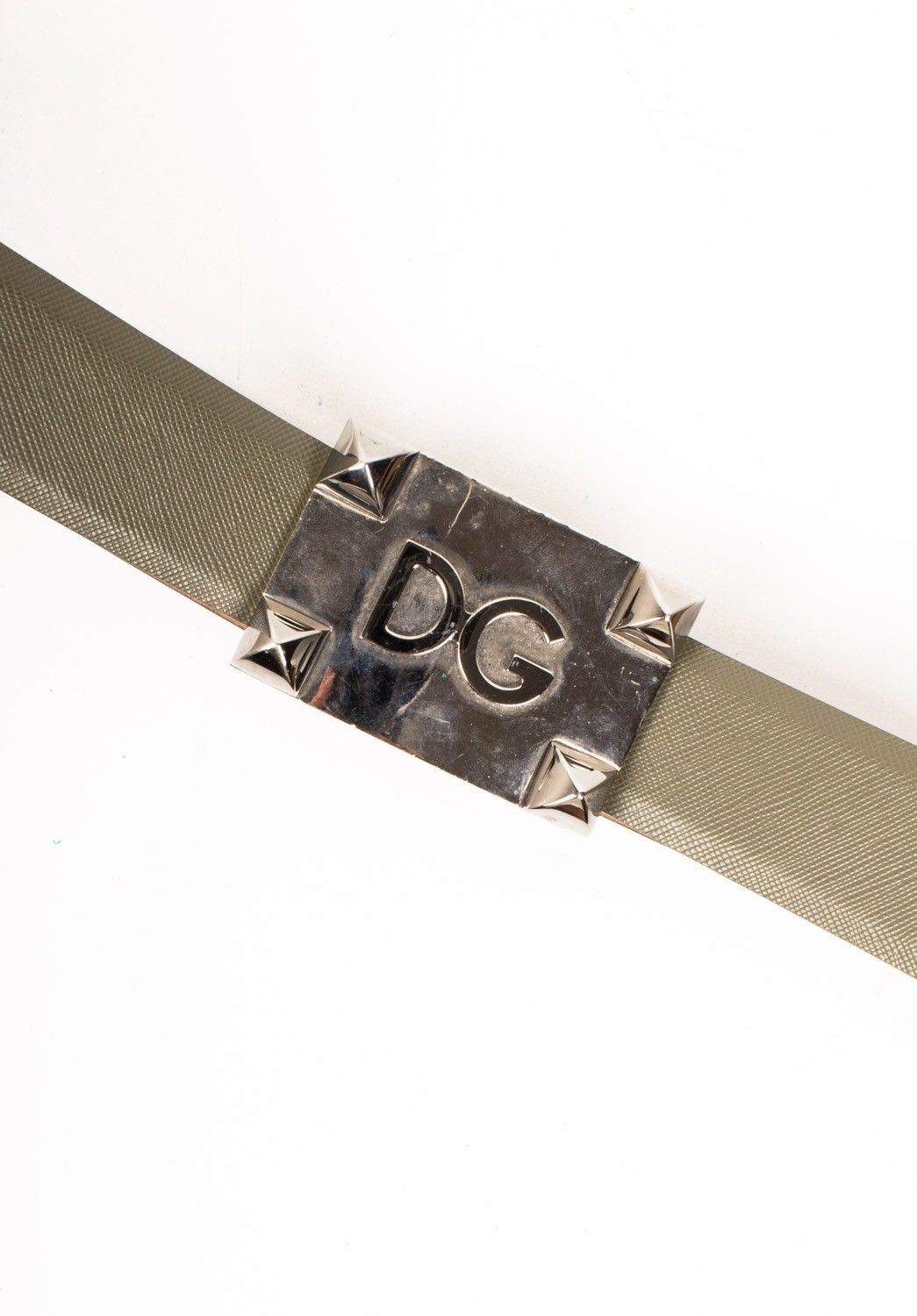 Dolce & Gabbana Dolce Gabbana Men Leather Belt Khaki Size L Size 38 - 2 Thumbnail