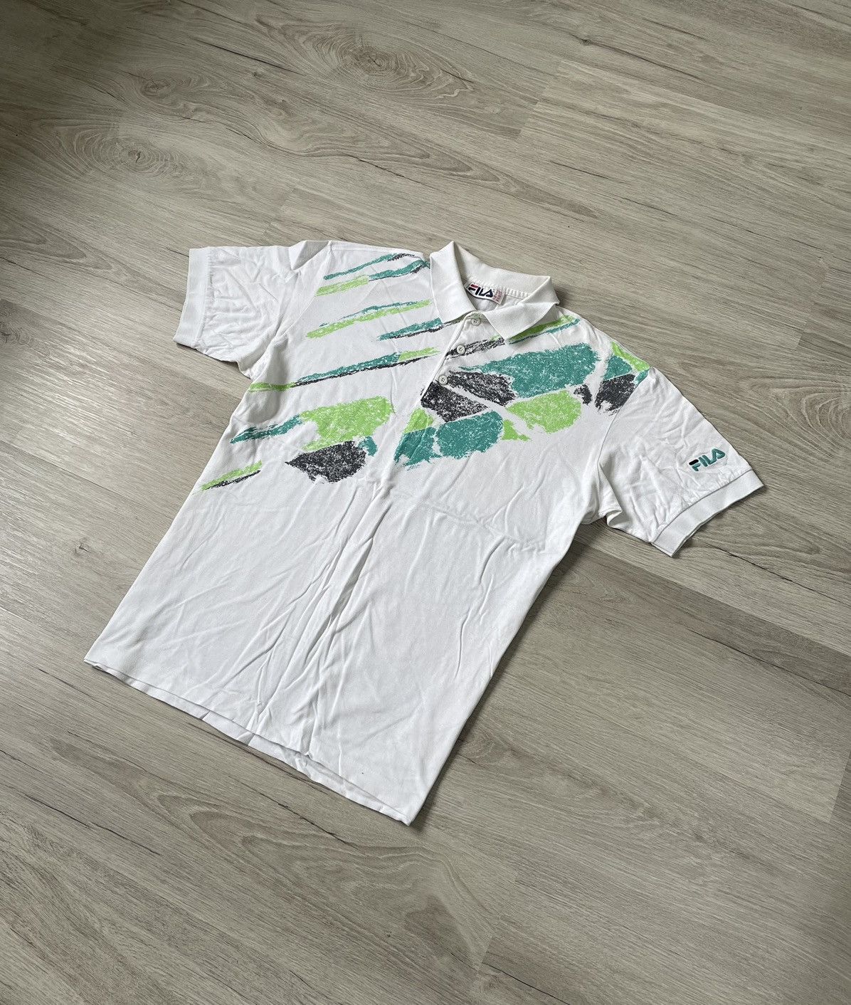 Fila × Vintage Vintage Men's Polo Fila Rare Size US L / EU 52-54 / 3 - 1 Thumbnail